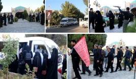 اعزام بیش از ۱۰۰ نفر از دانشگاهیان علوم پزشکی گناباد برای حضور در مراسم بدرقه آقای شهید ایران در مشهد